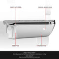 Chrome Rear Bumper End for Ford F-250 SD (2008–2016) w/ Sensor Holes