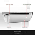 Chrome Rear Bumper End for Ford F-250 SD (2008–2016) w/ Sensor Holes