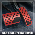 Set of 2 Brake Pedal Pads for Jeep Wrangler 2011–2021 Red