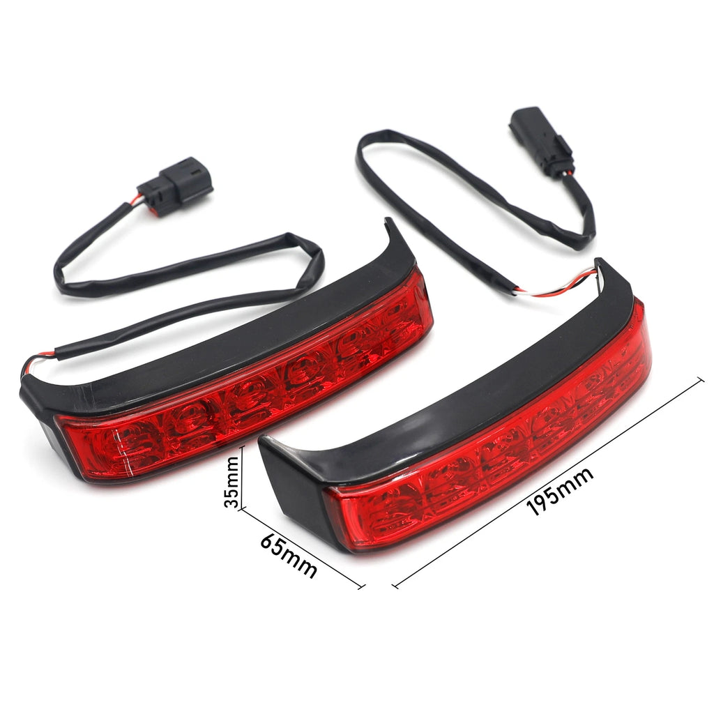 LED Black Saddlebag Run Brake Turn Signal Light for Harley FLHR FLHTKSE FLHRSE FLTRUSE (2010–2023)
