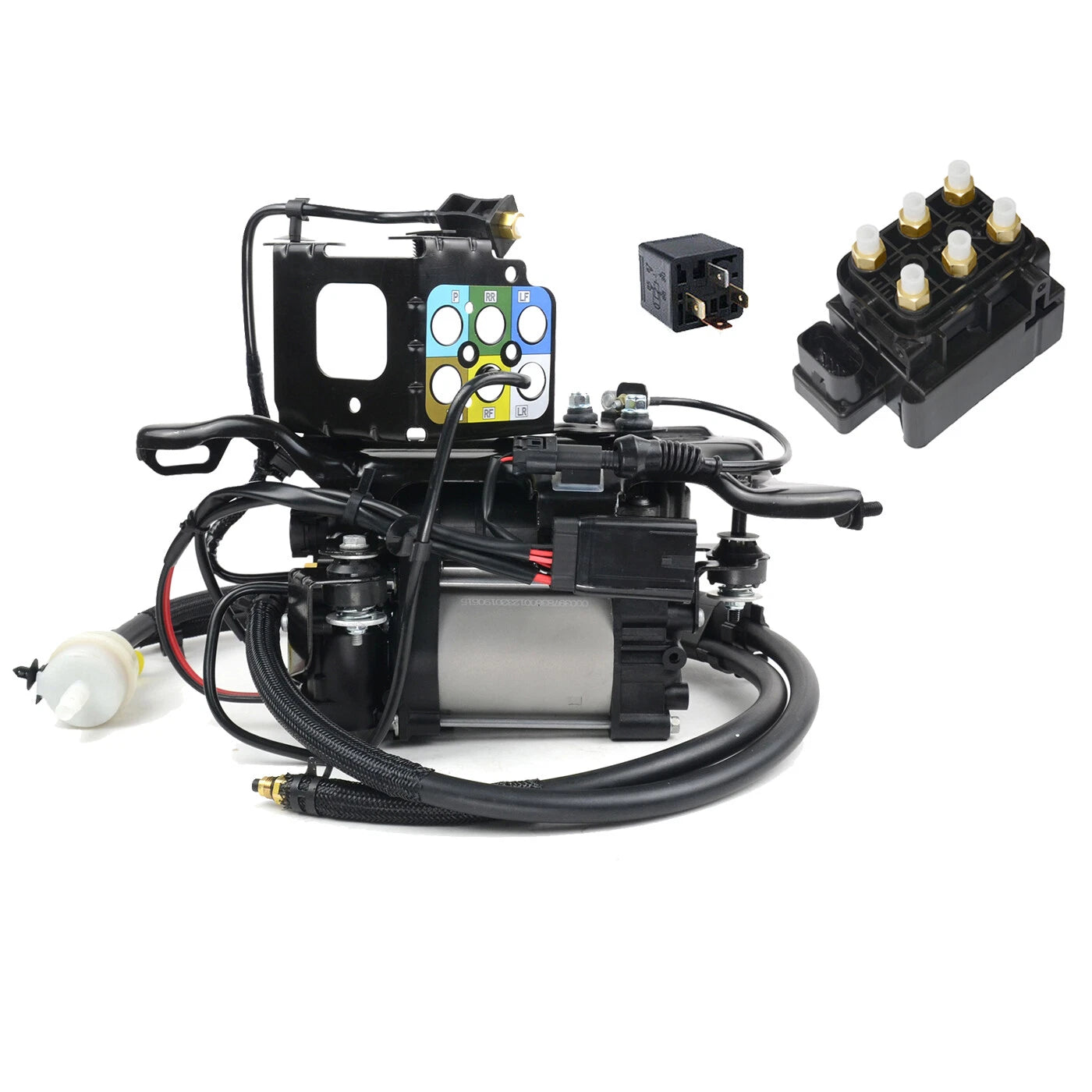 Air Suspension Compressor Pump & Valve Block for Jeep Grand Cherokee (2011–2018)