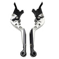 CNC Silver Extendable Brake Clutch Levers for 765 Street Triple R, SPEED TWIN