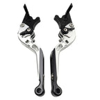 CNC Silver Extendable Brake Clutch Levers for 765 Street Triple R, SPEED TWIN
