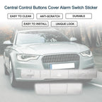 Central Control Buttons Cover Alarm Switch Sticker for Audi A6 A7 (2012–2018)