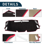 Dashboard Cover Mat for Subaru Levorg (2014–2020) Black Red Set