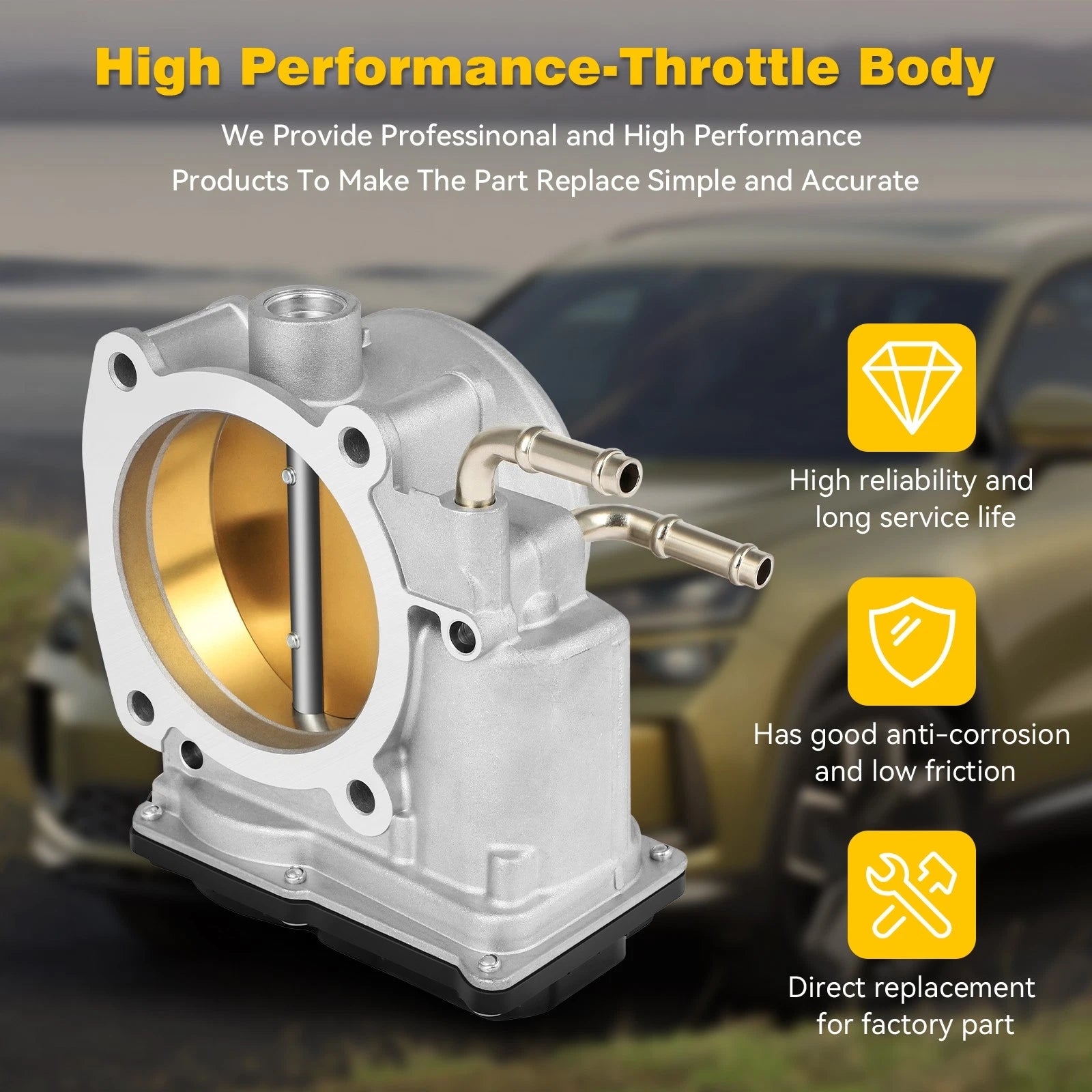 Throttle Body for Nissan Titan, NV2500, Infiniti QX56, QX80