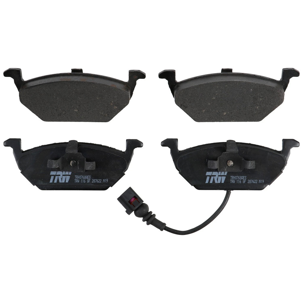 Set of 4 Disc Brake Pads for Volkswagen Jetta (2000–2005)