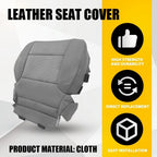 Set of 2 LH RH Bottom Cloth Seat Covers Gray for Chevy Silverado 1500 2500 (2015–2019)