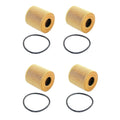 Set of 4 Cartridge Engine Oil Filters for Mini Cooper, Ford Transit