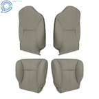 Set of 2 Front Row Seat Covers for Dodge Ram 1500 2500 3500 (1998–2002) Gray Leather