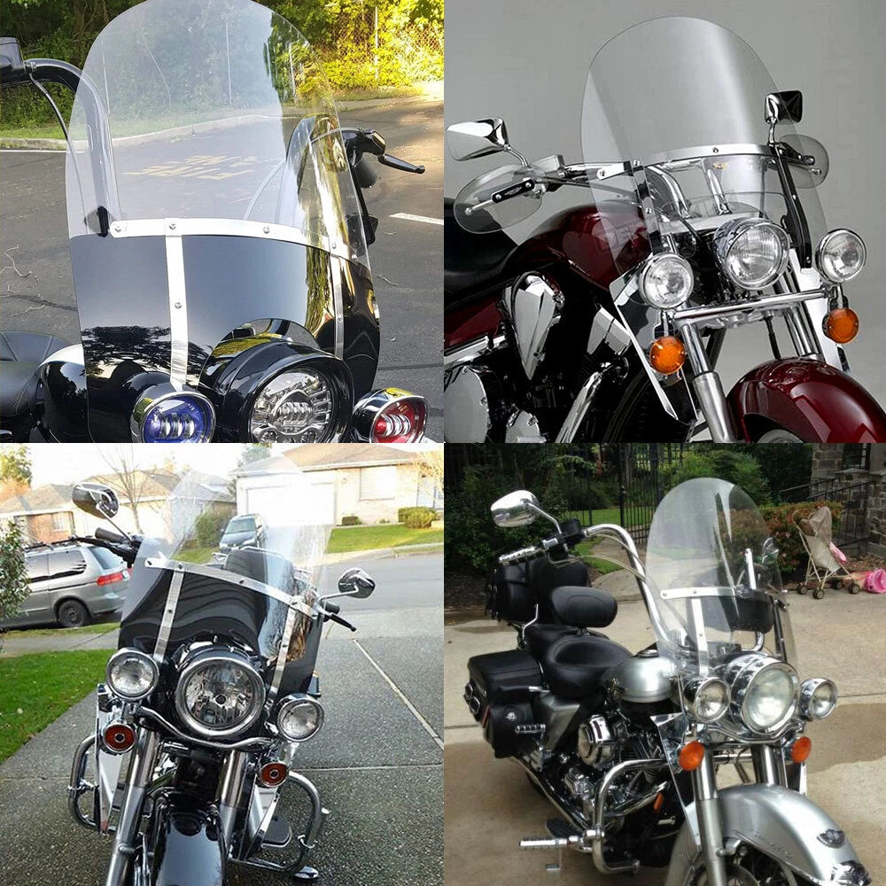 Clear Acrylic Windscreen for Harley Road King Classic (1994–2023)