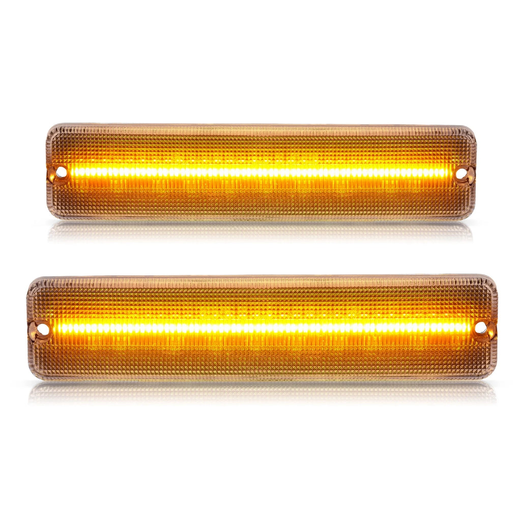LED Clear Amber Side Marker Lights for Jeep Wrangler YJ (1987-1995)