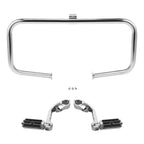 Chrome Engine Guard Highway Bar Footpegs Mount for Harley Touring (1997–2008)