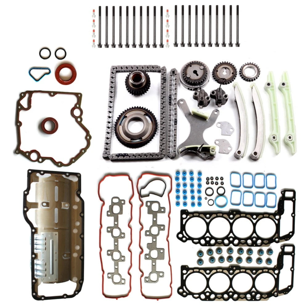 Set of 10 Head Gasket Bolts & Timing Chain Kit for Dodge Ram 1500 (2004–2007)
