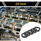 Set of 5 Oil Seal Rotary Shaft Seal NBR Rubber 40x55x10mm for Various Models