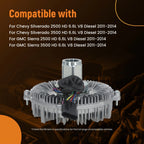 Fan Clutch Assembly for GMC Sierra 2500HD/3500HD, Chevy Silverado (2011–2014)