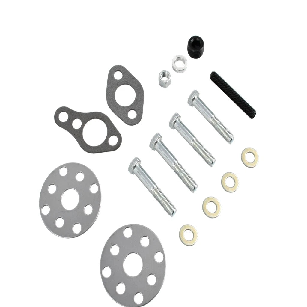 Long Water Pump & Crankshaft Pulley Kit for SBC Chevy 305 350 (1969–1995) Chrome