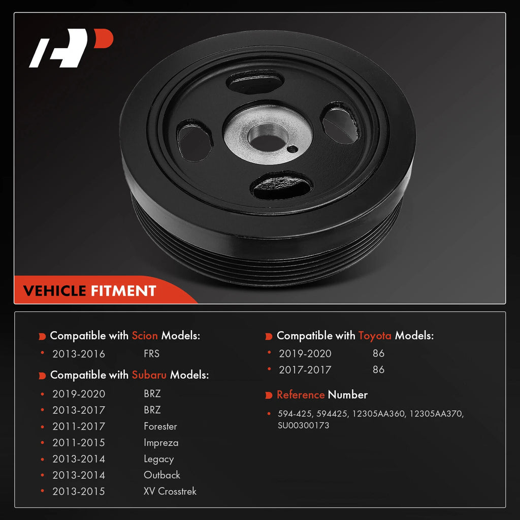Harmonic Balancer for Subaru Outback 2013-2014, Forester 2011-2017