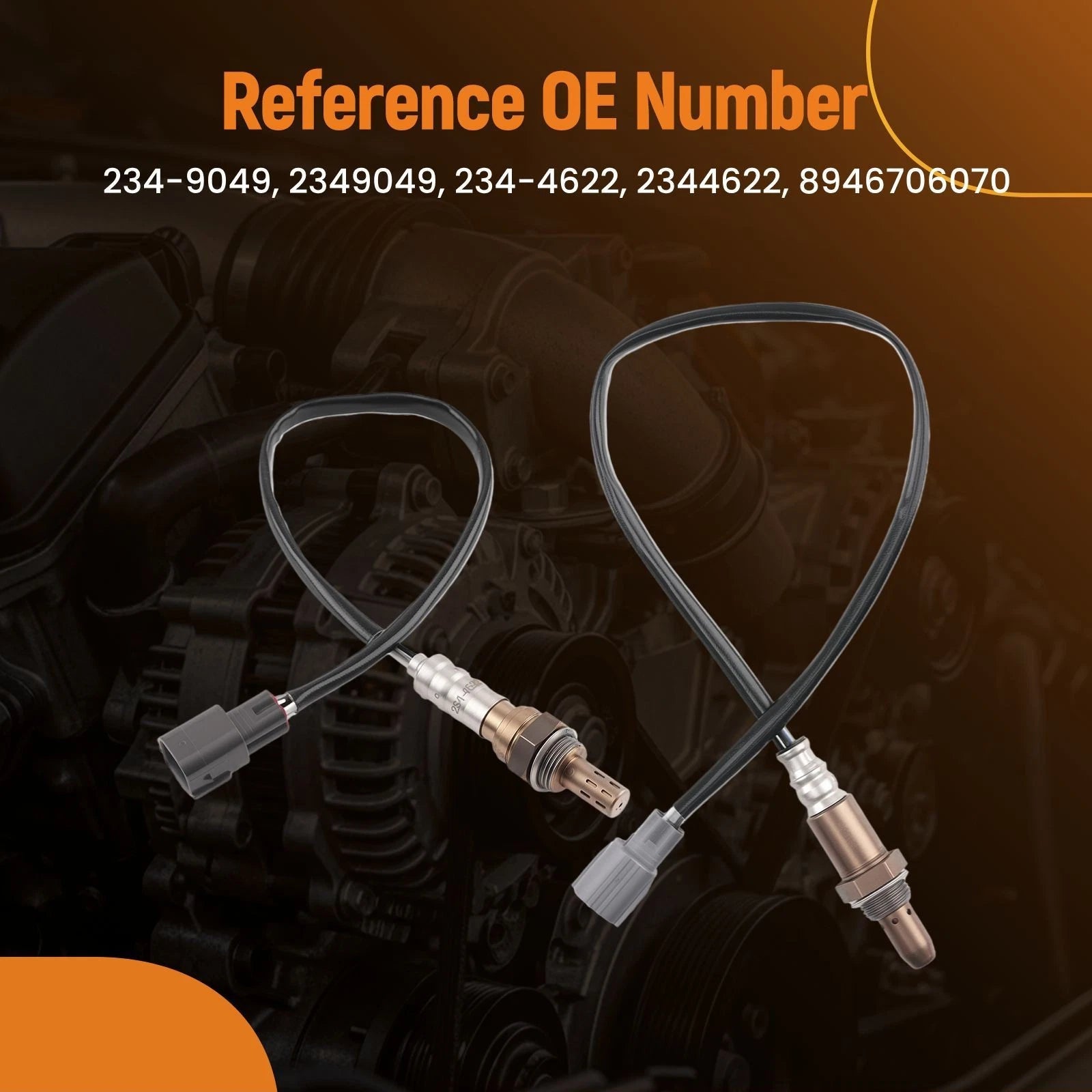 2X O2 Oxygen Sensor for Toyota Camry (2004–2011) 2.4L L4