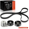 3X Serpentine Belt Drive Component Kit for Chevy GMC C2500 K2500 (1999–2007)