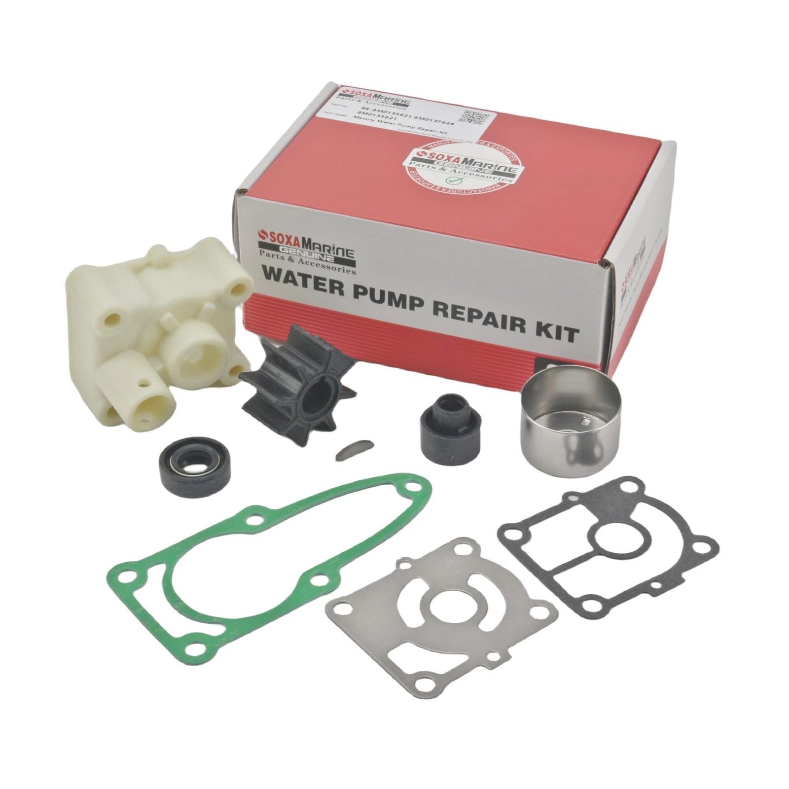 Outboard Water Pump Rebuild Service for Mercury Mariner 9.9-20 HP (1990–2023)
