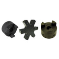 Set of 3 L-Jaw Couplings for Flexible Applications (L095, NBR Rubber)