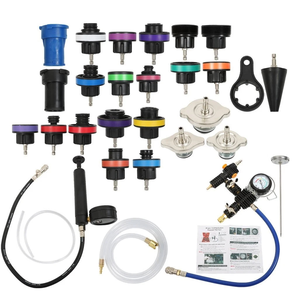 28Pcs Radiator Pressure Tester Kit for Cooling System