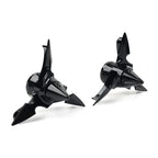 Spun Blade Spinning Front Axle Cap Nut Covers for Harley Softail Dyna