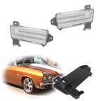 Front Bumper Lower Marker Lamps Housings for Chevy Chevelle El Camino