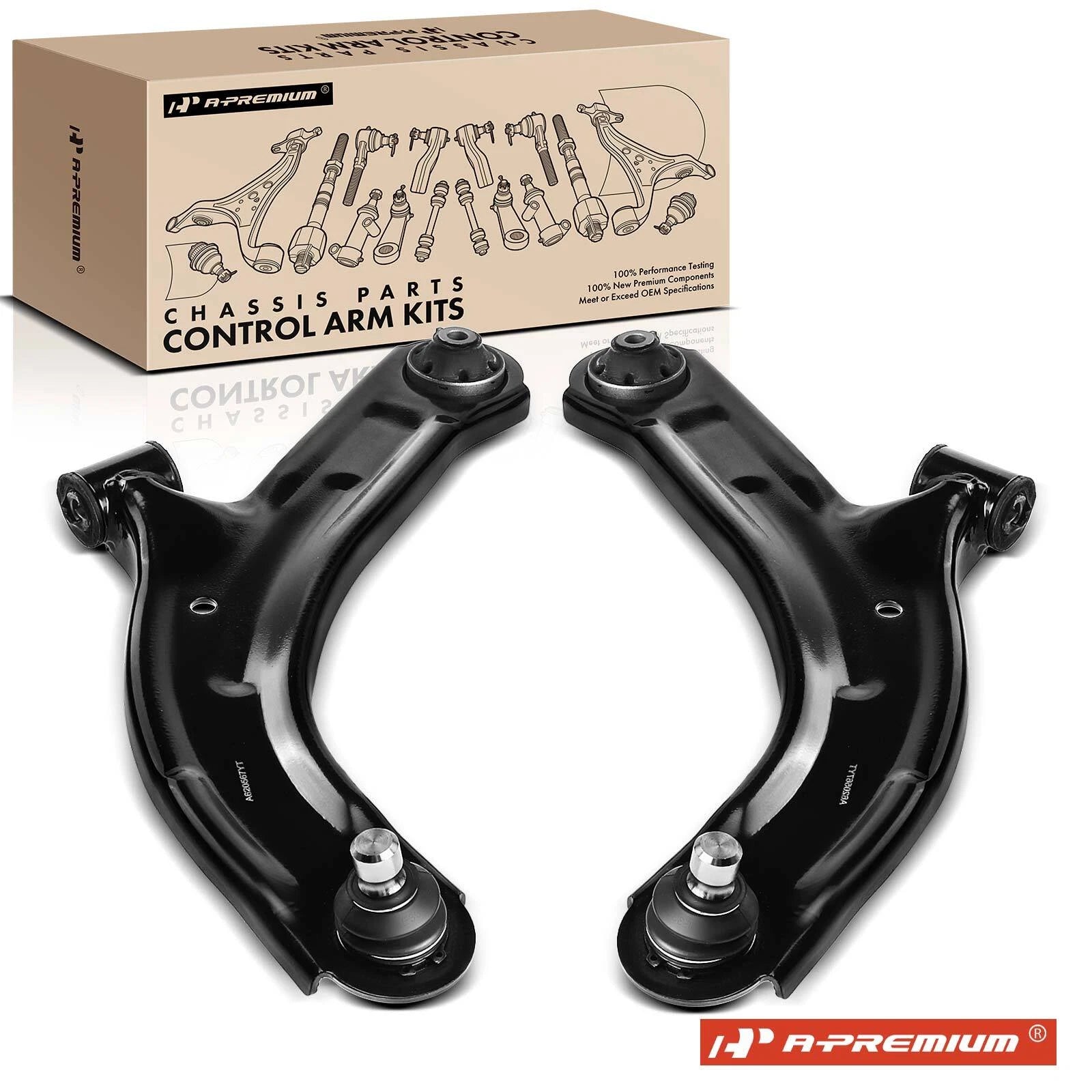2X Front Lower Control Arm Ball Joints for Nissan Versa (2007–2012)