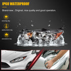 Headlights for Ford Fiesta (2014–2018) Black Housing Pair