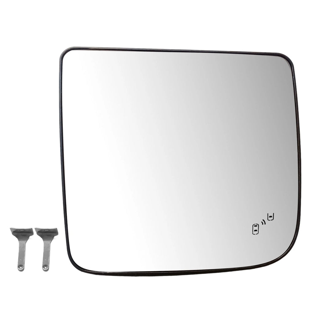 Heated Left Mirror Glass for Nissan Titan XD (2016–2019)