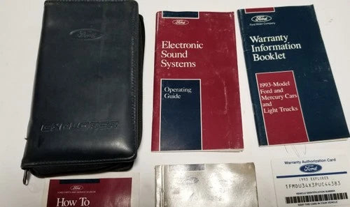 Owners Manual Collection for Ford Explorer (1993)