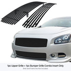 Black Billet Grille Combo Insert for Nissan Maxima (2009-2014)