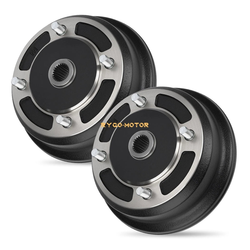 2 Front Brake Drum Hubs for Kawasaki Mule 3000 3010 4000 4010 2510 KAF620 KAF950