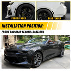 Blackout Side Marker Lights Tint Film for Chevy Camaro (2016–2021)