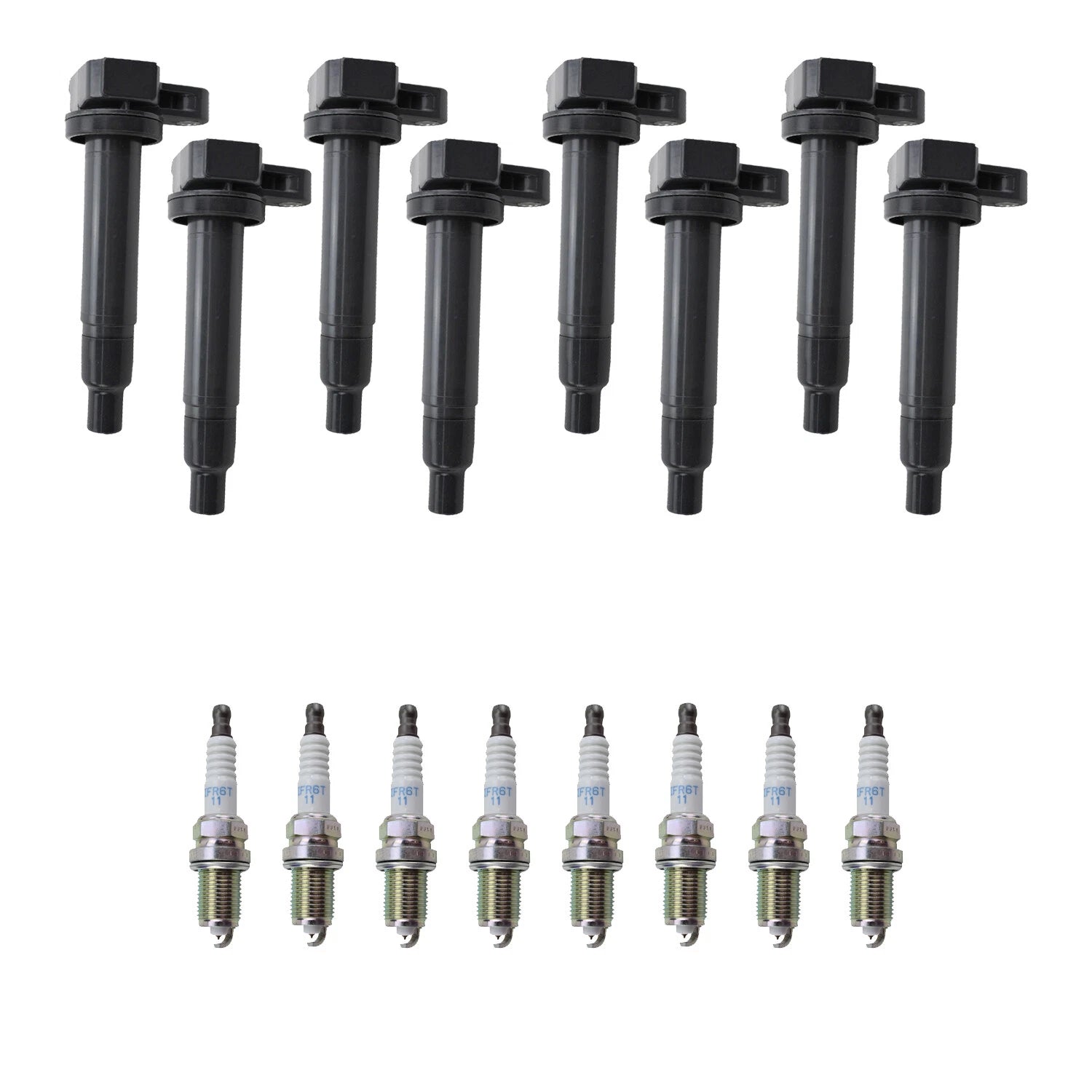 Set of 8 Ignition Coils & NGK Iridium Spark Plugs for 4Runner Sequoia (2003–2023)