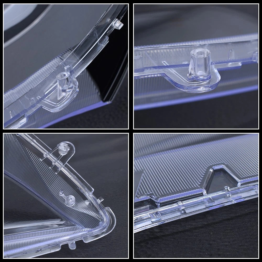 Left + Right Headlight Clear Lens Shell + Glue for Acura TLX (2018–2020)