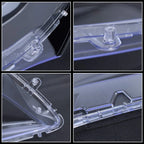 Left + Right Headlight Clear Lens Shell + Glue for Acura TLX (2018–2020)