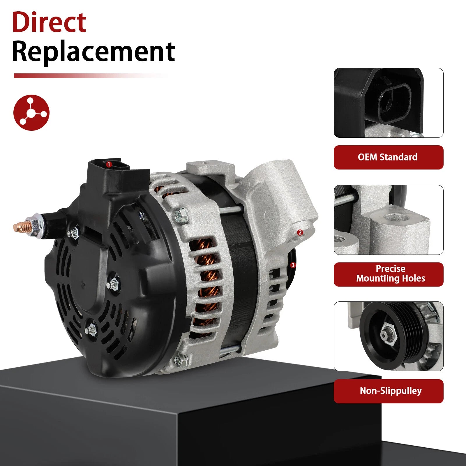 Alternator for Cadillac CTS V6 3.6L (2008–2009) 150Amp
