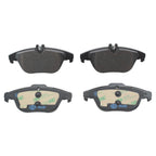 Set of 4 Hella Rear Low-Met Disc Brake Pads for Mercedes W204 C207 W212 (2012–2017)