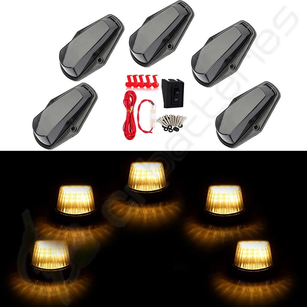 5X 12 LED Yellow Top Roof Running Light for Ford F-150 F-250 (1980–1997)