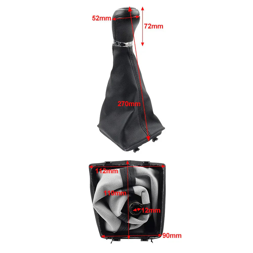 6-Speed Manual Gear Shift Knob & Boot Case for Skoda Octavia (2004-2012)