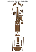 EVA Foam Teak Flooring Cockpit Pads for Moomba Makai (2019)