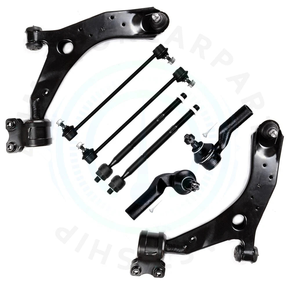 Set of 8 Front Lower Control Arms with Ball Joints for Mazda3 Mazda5 (2004–2013)