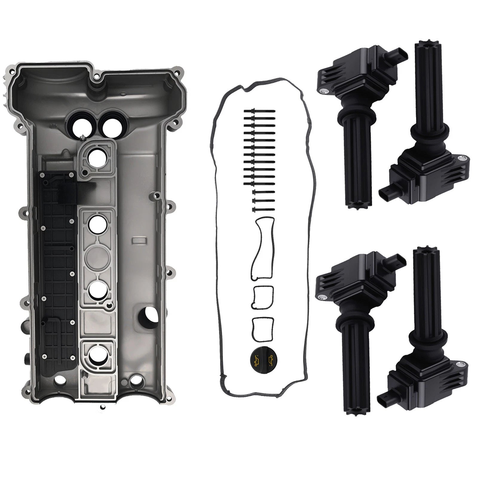 Valve Cover & 4 Ignition Coils Kit for Land Rover Discovery Sport (2015–2017)