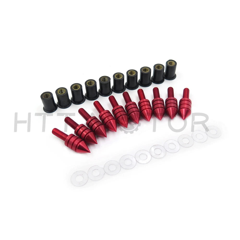 10X Windshield Bolts Screw Kit for Honda Suzuki Yamaha Kawasaki (All Years)