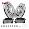 Front Disc Rotors & Brake Pads for Toyota Highlander (2008–2019) Sienna (2011–2020)