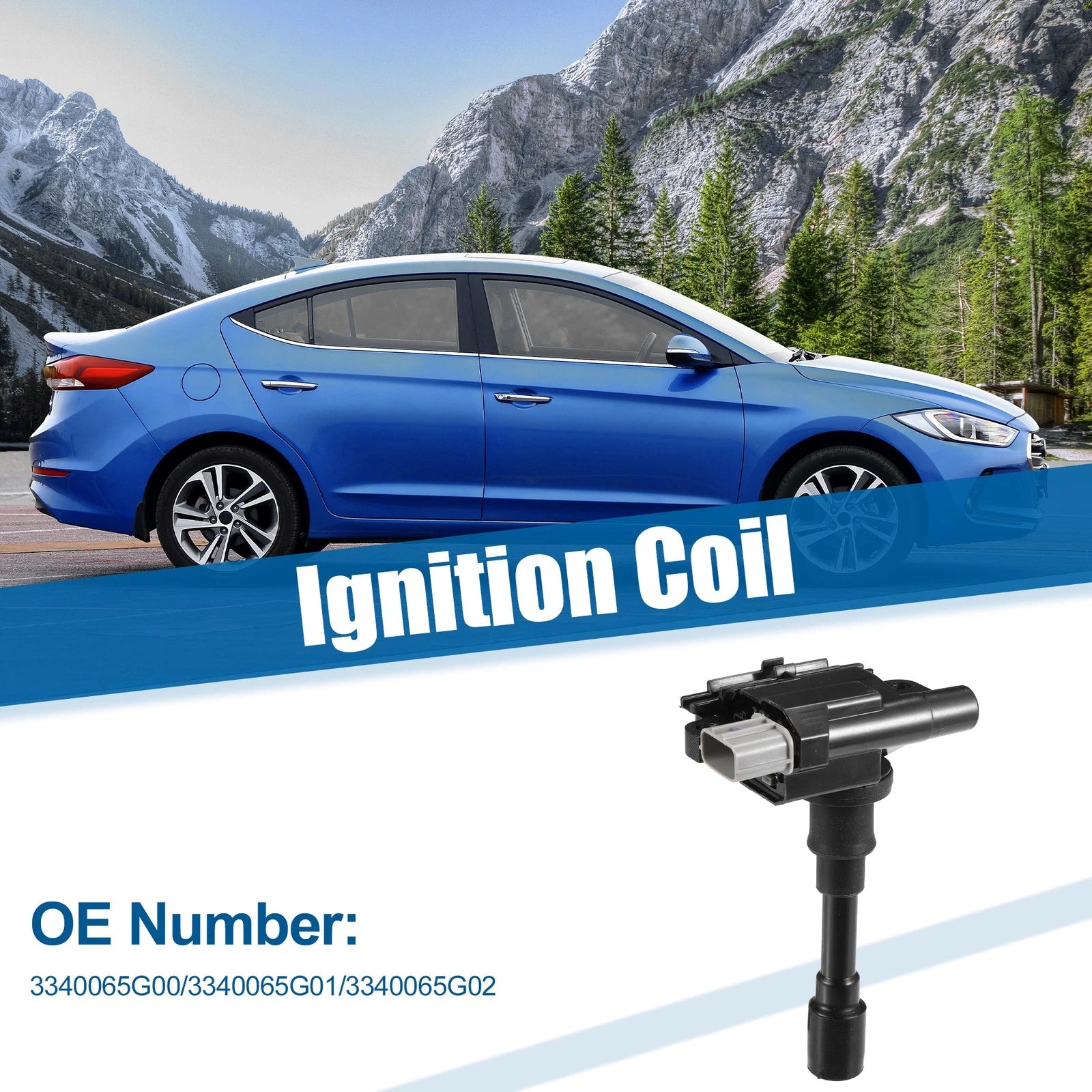 Ignition Coil Set of 3 for Suzuki SX4 (2007–2020) No. 3340065G00/3340065G01/3340065G02