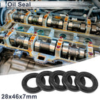 Set of 5 Oil Seal Rotary Shaft Seal TC Ring 28x46x7mm Nitrile Rubber